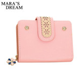 Mara's Dream Fashion Women Leather Wallet Coin Purse Money Bag Small Wallet and Purse Zipper Hasp Short Lady Purse Crad Holder