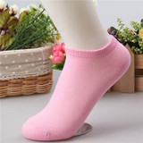 Mara's Dream 10pcs=5pairs/lot women cotton socks summer cute candy color boat socks ankle socks for woman thin sock slippers