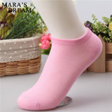 Mara's Dream 10pcs=5pairs/lot women cotton socks summer cute candy color boat socks ankle socks for woman thin sock slippers