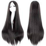 MapofBeauty 40" Long Straight Cosplay Wig Black White Brown Blonde Pink Wigs For Women Heat Resistant Synthetic Fake hair