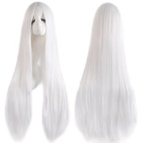 MapofBeauty 40" Long Straight Cosplay Wig Black White Brown Blonde Pink Wigs For Women Heat Resistant Synthetic Fake hair