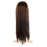 MapofBeauty long straight women's wigs Black dark light brown Ladies 70cm Heat Resistant Synthetic Nautral hair