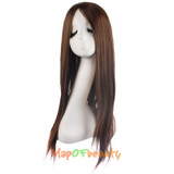 MapofBeauty long straight women's wigs Black dark light brown Ladies 70cm Heat Resistant Synthetic Nautral hair