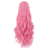 MapofBeauty 32 Inches long wavy pink Cosplay Wigs Peruca Costume Cartoon Role Hairpiece Synthetic Heat Resistant Women Hair