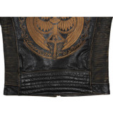 MAPLESTEED Vintage Motorcycle Jacket Men's Leather Jacket Cowhide Black Skull Genuine Leather Jacket Men Biker Coat Winter 091