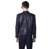 MAPLESTEED Vegetable Tanned Leather Men Leather Jacket 100% Genuine Sheepskin Black Yellow Slim Fit Male Leather Coat Autumn 007