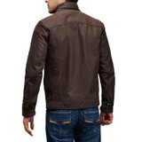 MAPLESTEED Brand Genuine Leather Jacket Men Leather Jackets Cowhide Skin Dark Brown Bomber Jacket Men's Leather Coat Winter 161