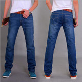 Many Styles Men's Classic Jeans Straight Full Length Casual Slim Jeans Black Men Fashion Brand Cotton Denim Cheap Jeans Mens