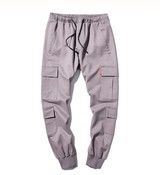 Many Pockets Sweatpants Men Solid Black Grey Plus Size 3XL 4XL 5XL Fashion Trousers Man Elastic Waist Streetwear Hip hop Pants