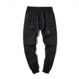 Many Pockets Sweatpants Men Solid Black Grey Plus Size 3XL 4XL 5XL Fashion Trousers Man Elastic Waist Streetwear Hip hop Pants