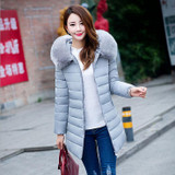 2017 New Big Size XL-7XL Winter Women Down Cotton Jacket Parka Female Hooded Large Fur Collar Cotton Medium-Long Warm Coat CQ331