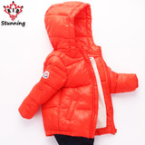 2017 New Boys Outwear&amp;Coats Fashion Winter Kids Clothes Boys Girls Hooded Jackets Coats Keep Warm Boys Coats Girls Down Coats