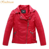 2017 New Boys Faux Leather Jackets European and American Style Children Fashion Coats Girls Outerwear Spring &amp; Autumn, HC351