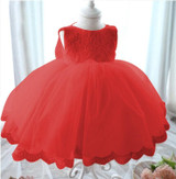 2017 new ball gowns for girls for wedding flowers girl costume princess party kids dresses for girls 1 years birthday dress kids