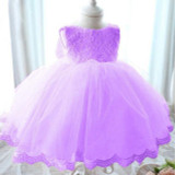 2017 new ball gowns for girls for wedding flowers girl costume princess party kids dresses for girls 1 years birthday dress kids