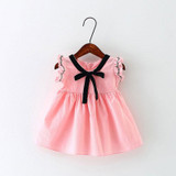 2017 new baby summer print dres birthday party princess tutu dress baby girls clothes for infant baby girls clothing cute dress