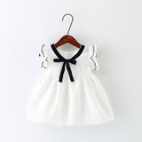 2017 new baby summer print dres birthday party princess tutu dress baby girls clothes for infant baby girls clothing cute dress