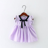 2017 new baby summer print dres birthday party princess tutu dress baby girls clothes for infant baby girls clothing cute dress