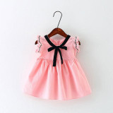 2017 new baby summer print dres birthday party princess tutu dress baby girls clothes for infant baby girls clothing cute dress