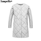2017 New Autumn Winter Women Cotton Jacket Coat Parkas Slim Padded Warm Long Basic Jacket Coat Female Wadded Thickened Outerwear