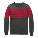 2017 New Autumn Winter Fashion Brand Clothing Pullover Mens Sweaters Jacquard Slim Fit Cotton Knitting Patterns Mens Sweaters