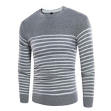 2017 New Autumn Winter Fashion Brand Clothing Men Knitted Sweater O-Neck Slim Fit Pullover Men Striped Sweaters For Men M-3XL