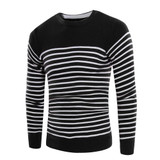 2017 New Autumn Winter Fashion Brand Clothing Men Knitted Sweater O-Neck Slim Fit Pullover Men Striped Sweaters For Men M-3XL