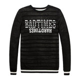 2017 New Autumn Winter Fashion Brand Clothing Men Knitted Sweater Letter Print Slim Fit Pullover Men Stripe Sweaters For Men