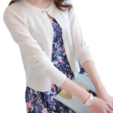 lollas New Solid Color Fashion Women Sweater Female Cardigan Thin Outerwear Summer Short Design Knit Long-sleeve Sweater