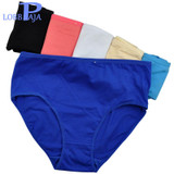 LOBBPAJA Brand Lot 6 pcs Woman Underwear Cotton High Waist Briefs Ladies Mothers Panties Knickers Intimates Plus Size for Women