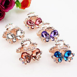 LNRRABC Women Chic Rhinestone Hair Claw Butterfly Hair pins Accessories Headwear Hair Ornament tiara para cabelo hair jewelry