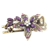 LNRRABC Vintage Elegant Flower Hair Clip Crystal Hairpin Barrette Hair Accessories Gift acessorio para cabelo Hair Claws