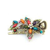 LNRRABC Vintage Elegant Flower Hair Clip Crystal Hairpin Barrette Hair Accessories Gift acessorio para cabelo Hair Claws