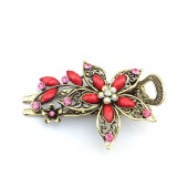LNRRABC Vintage Elegant Flower Hair Clip Crystal Hairpin Barrette Hair Accessories Gift acessorio para cabelo Hair Claws