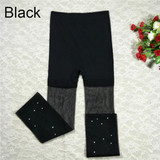 LNRRABC Lady Black Hot Drilling Stockings Spring Sexy Nylon Stretchy Pantyhose Solid Color Women's Fashion Cheap Tights