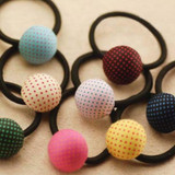 LNRRABC 3PCS/Set Print Heart Pentagram Round Candy Color Girls Lovely Hair Rope Elastic Hair Bands Hair Accessories