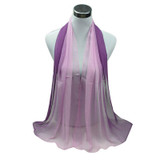 LNRRABC 19 Colors  Women Elegant Lady Chiffon Silk Scarf Summer Gradient Color Georgette Shawls Scarves foulard femme