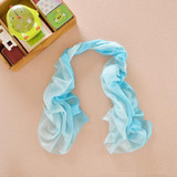 LNRRABC 19 Colors  Women Elegant Lady Chiffon Silk Scarf Summer Gradient Color Georgette Shawls Scarves foulard femme