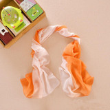 LNRRABC 19 Colors  Women Elegant Lady Chiffon Silk Scarf Summer Gradient Color Georgette Shawls Scarves foulard femme