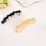 LNRRABC  Fashion Women Girl Popular 2 Colors Charming Simulated Pearls Hairpins Hair Clip Hair Accessories Hair Jewelry Headwear