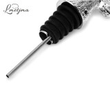 LMETJMA Stainless Steel Deer Stag Head Wine Pourer Unique Wine Bottle Stoppers Wine Aerators Bar Tools KC0818-1