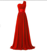 LLY6818Y#The new spring summer 2017 yellow one-shoulder long bride wedding party toast dress Bridesmaid Dresses cheap wholesale