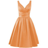 LLY1095J#Lace Up Brocade New bridesmaid dresses spring summer 2017 Short Toast bride wedding party dress orange cheap wholesale