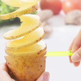 LMETJMA 1pc Manual Spiral Screw Slicer Plastic PP Potato Carrot Cucumber Vegetables Spiral Knife Kitchen Tools PYKC0610-6