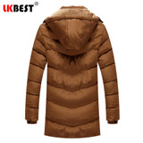 LKBEST 2017 New Arrival Winter Men Coat Windproof Breathable Warm men's Jacket Casual Clothing thickening hooded Outwear (PW620)