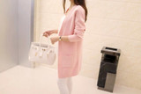 Liva Girl Long Cardigan Women Autumn Winter Female Long Sleeve Cardigan Korean Slim Pockets Sweater Knitted Cardigans Women Tops