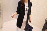 Liva Girl Long Cardigan Women Autumn Winter Female Long Sleeve Cardigan Korean Slim Pockets Sweater Knitted Cardigans Women Tops