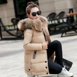 Liva Girl Large Fur Collar Women Coat 2017 Winter Jacket Women Hooded Long Down Jacket For Women Winter Coat Female Parka