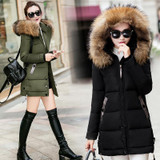 Liva Girl Large Fur Collar Women Coat 2017 Winter Jacket Women Hooded Long Down Jacket For Women Winter Coat Female Parka