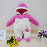 Little Q Coral fleece baby One piece bodysuit clothes winter boys clothing girls footies soft warm apparel infant newborn sleep